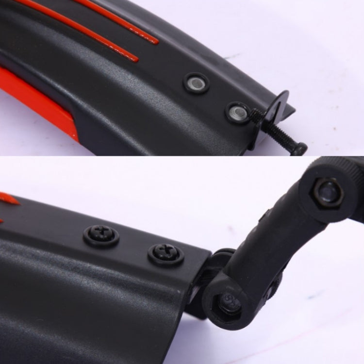 1 Set Dual Color Bicycle Mudguard Mountain Bike Fenders Set(Black and White) - Mudguards by buy2fix | Online Shopping UK | buy2fix