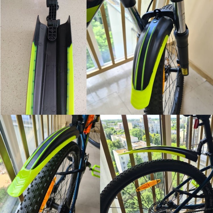 1 Set Dual Color Bicycle Mudguard Mountain Bike Fenders Set(Black and White) - Mudguards by buy2fix | Online Shopping UK | buy2fix