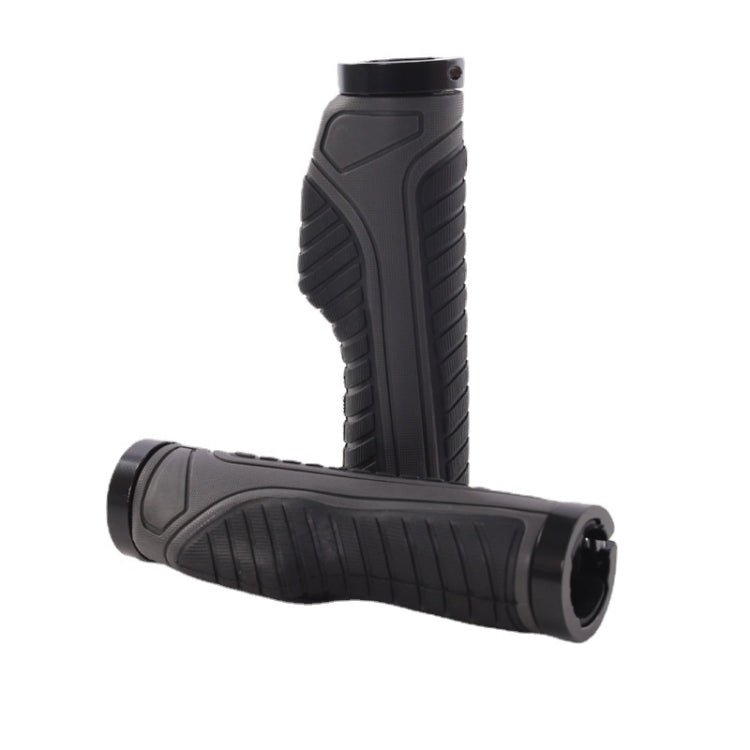 1 Pair Bicycle MTB Bike Handlebar Grips Rubber Anti-Slip Racing Bike Grip(Grey) - Bicycle Grips by buy2fix | Online Shopping UK | buy2fix