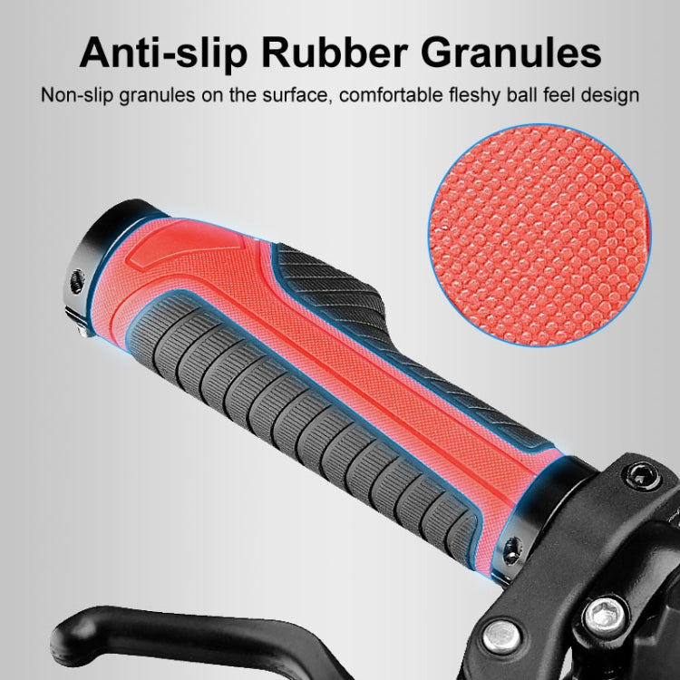 1 Pair Bicycle MTB Bike Handlebar Grips Rubber Anti-Slip Racing Bike Grip(Black) - Bicycle Grips by buy2fix | Online Shopping UK | buy2fix