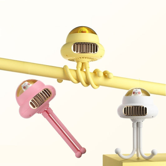 Stroller Portable Multi-Function Silent Octopus Bladeless Fan(Pink) by buy2fix