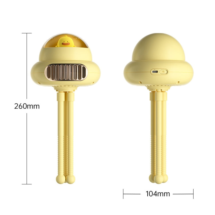 Stroller Portable Multi-Function Silent Octopus Bladeless Fan(Yellow) - Electric Fans by buy2fix | Online Shopping UK | buy2fix