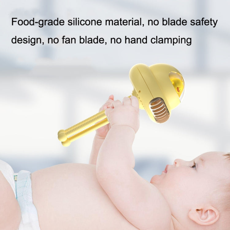 Stroller Portable Multi-Function Silent Octopus Bladeless Fan(Yellow) - Electric Fans by buy2fix | Online Shopping UK | buy2fix
