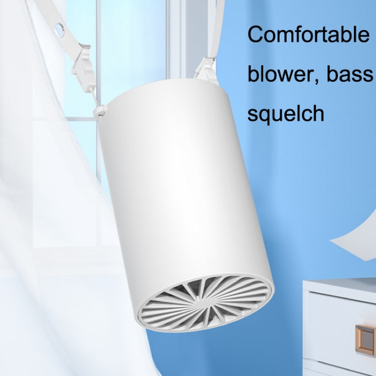 N1 Mini Portable USB Leafless Hanging Neck Fan(White) by buy2fix