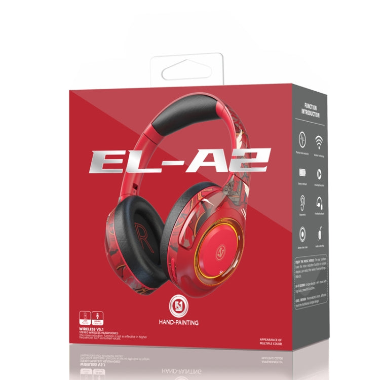 EL-A2 Gaming Ambient Light Folding Wireless Bluetooth Headset(Black) - Headset & Headphone by buy2fix | Online Shopping UK | buy2fix