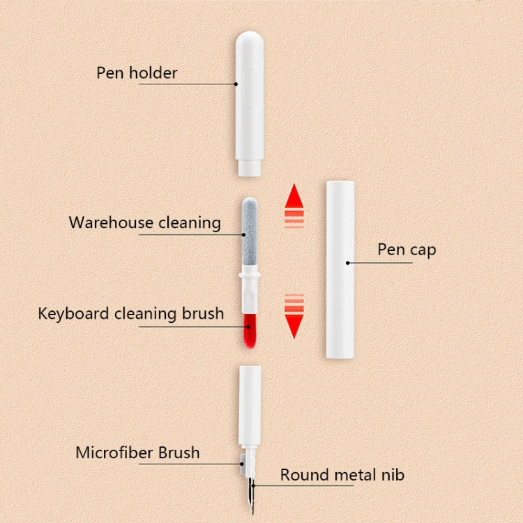 Multifunctional Bluetooth Headset Cleaning Pen(White) - Other Accessories by buy2fix | Online Shopping UK | buy2fix