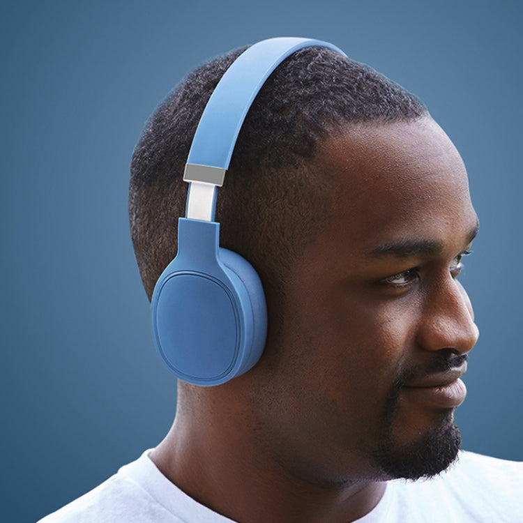 VJ087 Folding Wireless Sports Bluetooth Gaming Headset(Blue) - Headset & Headphone by buy2fix | Online Shopping UK | buy2fix
