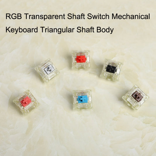 10PCS Cherry MX RGB Transparent Shaft Switch Mechanical Keyboard Triangular Shaft Body, Color: Red Shaft by CHERRY
