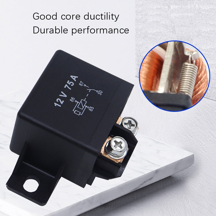 75A 12V 033200250 Forklift Relay Excavator Start Relay, Rated voltage: 12V by buy2fix