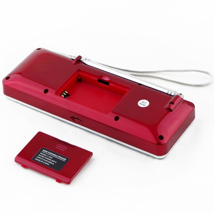 L-288FM Dual Speaker Radio MP3 Player Support TF Card/U Disk with LED Display(Gold) by buy2fix