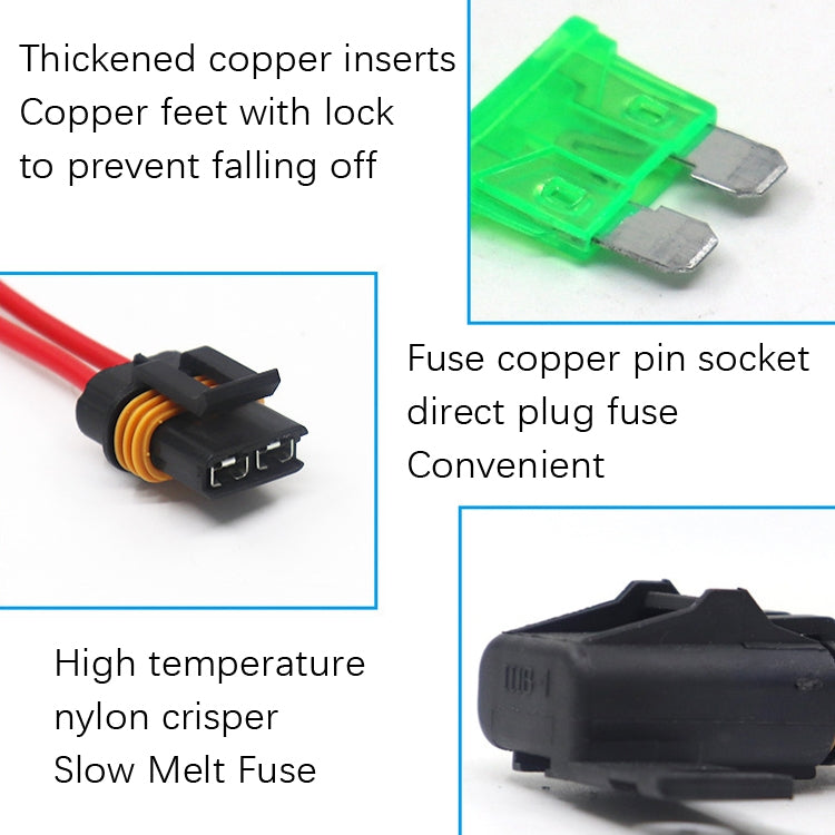 Car Slice Fuse Holder Waterproof Fuse Box Tape Line Fuse Box(Insurance Box With No.12 Cable) - Fuse by buy2fix | Online Shopping UK | buy2fix