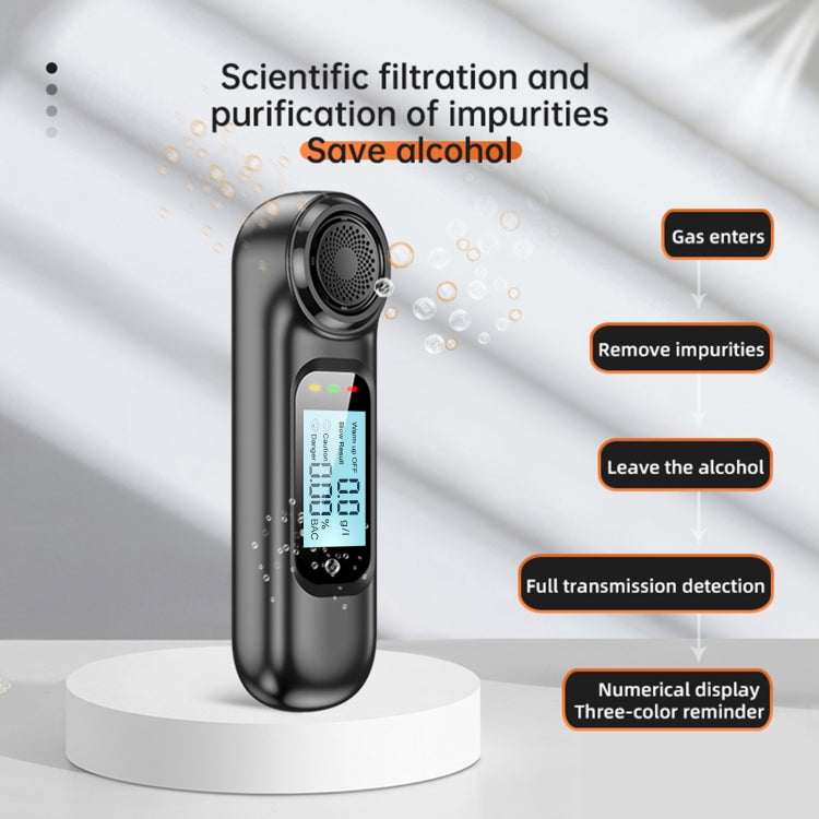 AM01 USB Rechageable Alcohol Tester Handheld Digital Alcohol Breath Tester(English Model) - Breath Alcohol Tester by buy2fix | Online Shopping UK | buy2fix