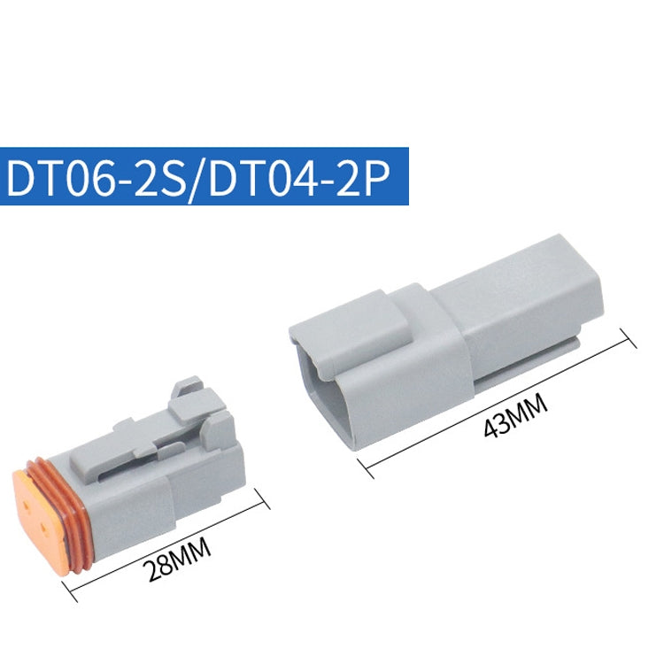 4 PCS DT04-2P / DT06-2S With Copper Car Waterproof Connector Conductive Connection Terminal - Booster Cable & Clip by buy2fix | Online Shopping UK | buy2fix