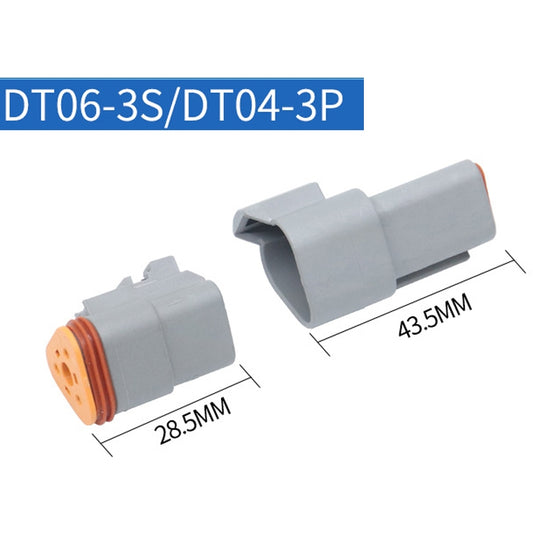 4 PCS DT04-3P / DT06-3S With Copper Car Waterproof Connector Conductive Connection Terminal by buy2fix