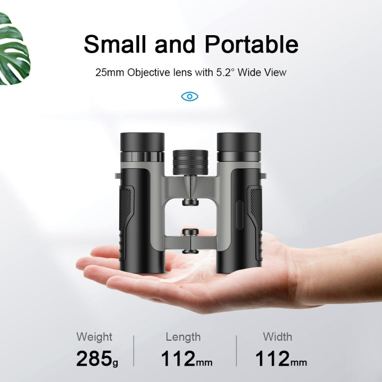 APEXEL 10 x 25 Binoculars BAK4 Prism Zoom Telescope for Bird-watching Hunting Hiking(Black) - Binoculars by APEXEL | Online Shopping UK | buy2fix