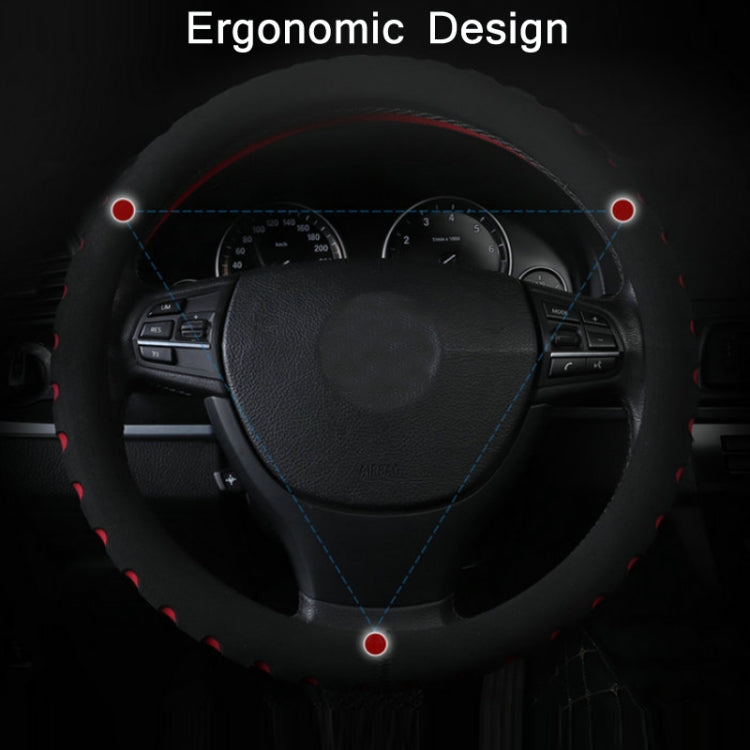 Sports Punched EVA Car Steering Wheel Cover, Size: 38cm(Green) by buy2fix