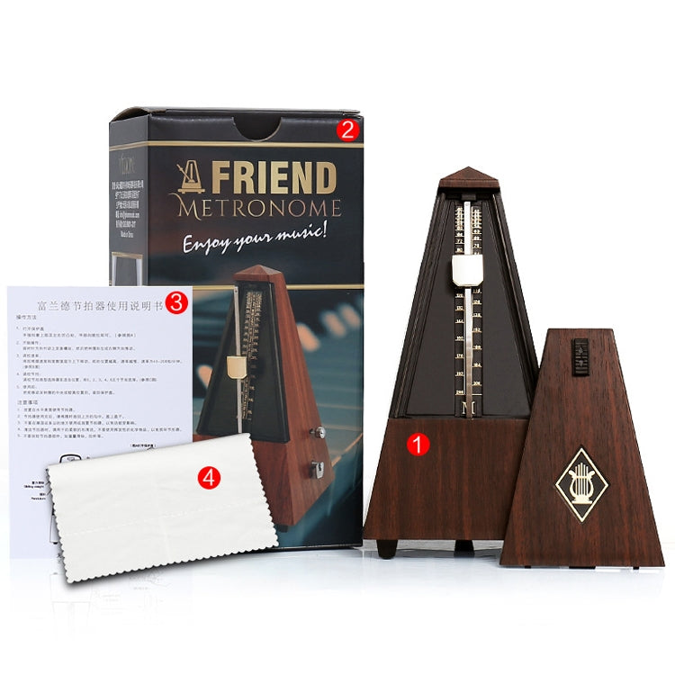 FRIEND Tower Mechanical Terrace Piano Guitar Violin Universal Rhythm Instrument(Tower Ebony Color) - String Instrument Accessories by buy2fix | Online Shopping UK | buy2fix