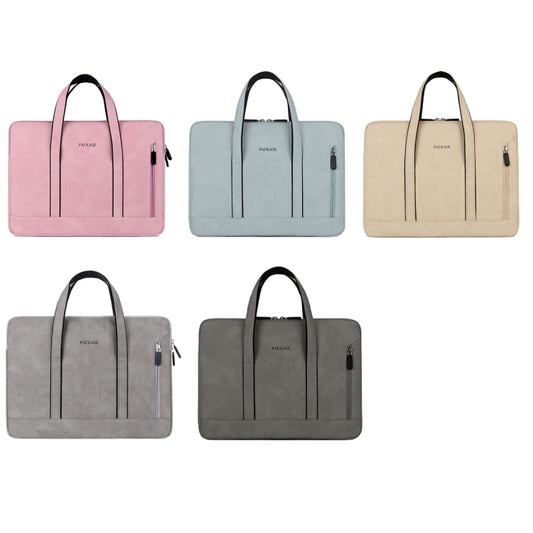 Q5 PU Waterproof and Wear-resistant Laptop Liner Bag, Size: 15 / 15.4 / 15.6 inch(Pink) by buy2fix