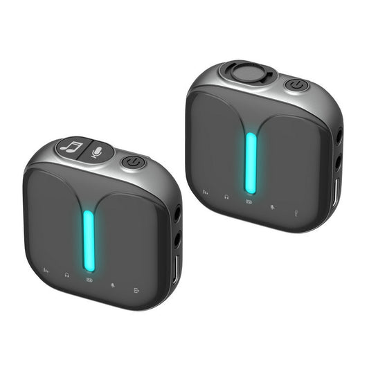 Outdoor Professional Noise-cancelling Wireless Lavalier Microphone Type-C+External Microphone by elebest