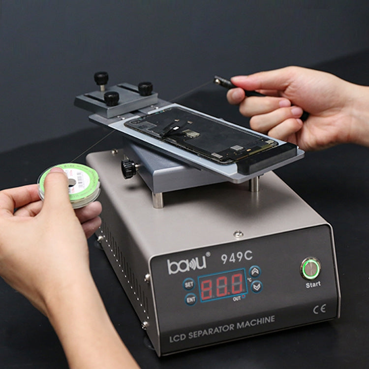 BAKU BA949C Heated 360-degree Rotating Fast LCD Screen Splitter(EU Plug 220V) by BAKU