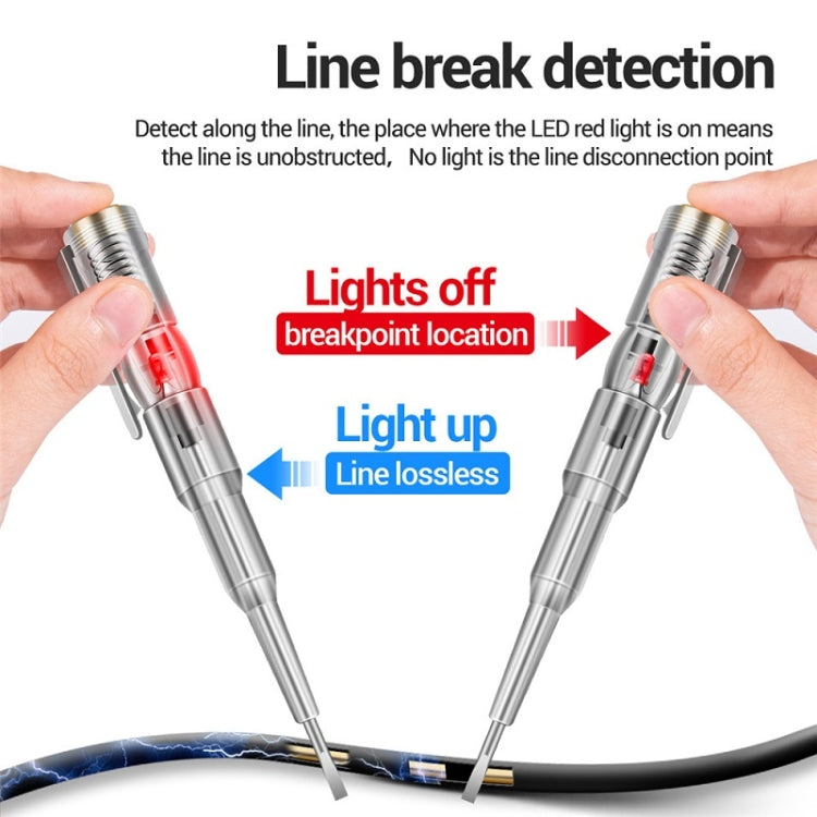 ANENG Multi-Function Induction High-Brightness Transparent Test Pen Screwdriver(B09) - Voltage Detector by ANENG | Online Shopping UK | buy2fix
