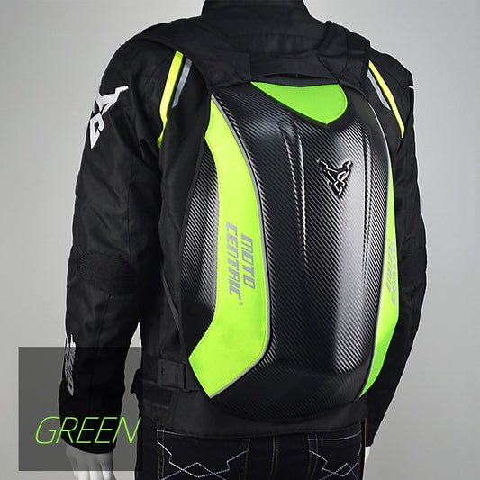 MOTOCENTRIC 11-MC-0077 Motorcycle EVA Turtle Shell Shape Riding Backpack(Green) by MOTOCENTRIC