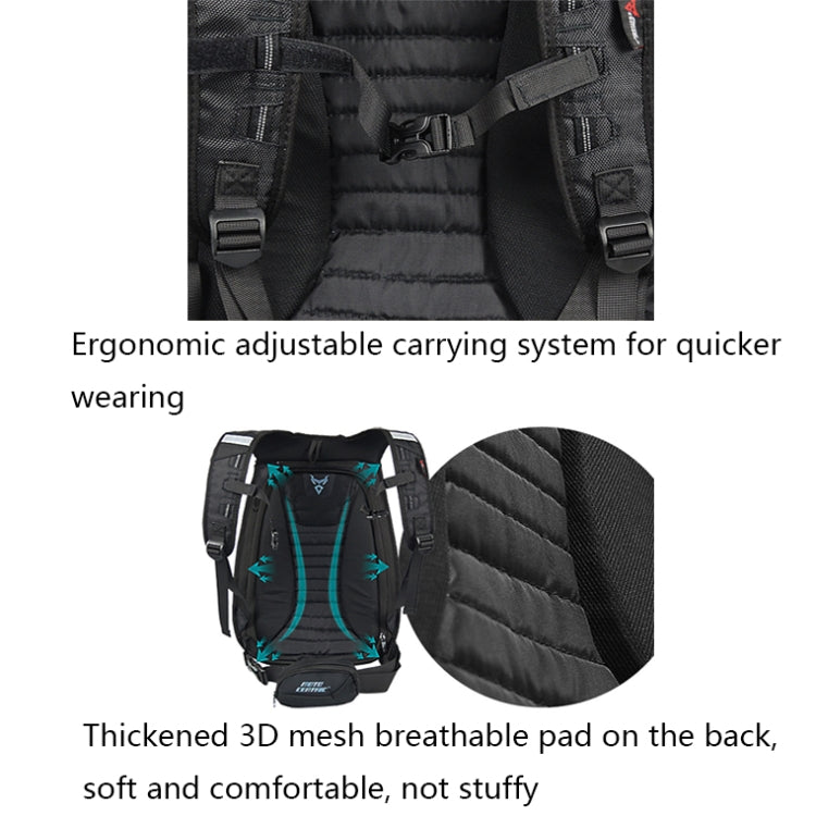 MOTOCENTRIC 11-MC-0077 Motorcycle EVA Turtle Shell Shape Riding Backpack(Black) by MOTOCENTRIC