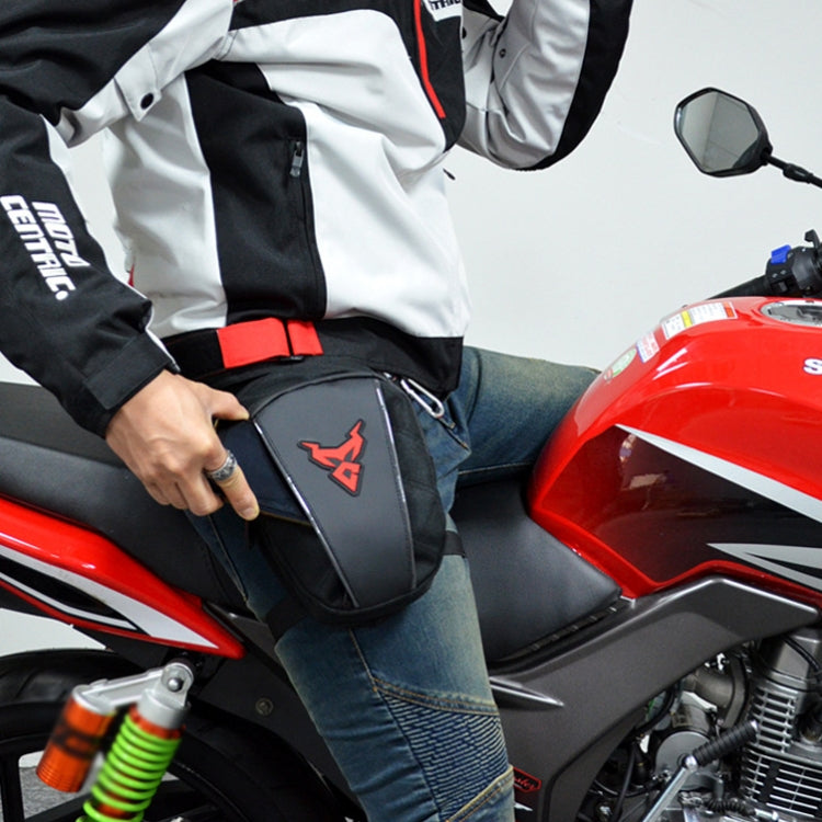 MOTOCENTRIC 11-MC-0105 Motorcycle Riding Leg Bag Waist Bag(Red) by MOTOCENTRIC