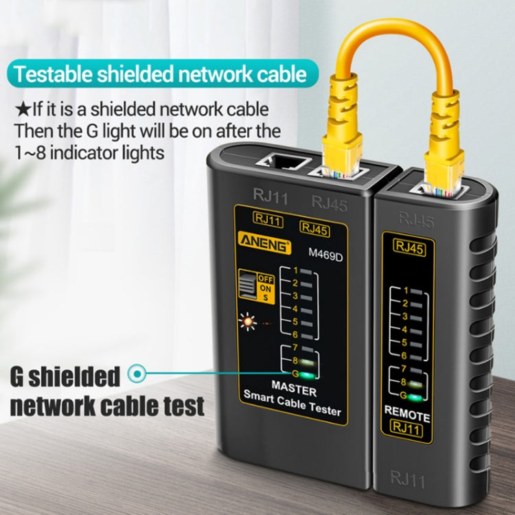 ANENG 2 PCS Multifunctional Network Cable Crystal Head Unilateral Detector, Random Color Delivery by ANENG