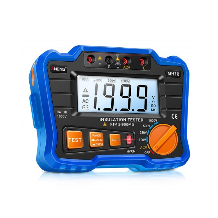 ANENG MH10 Digital High Precision Insulation Resistance Tester(Blue) - Battery & Resistance Tester by ANENG | Online Shopping UK | buy2fix