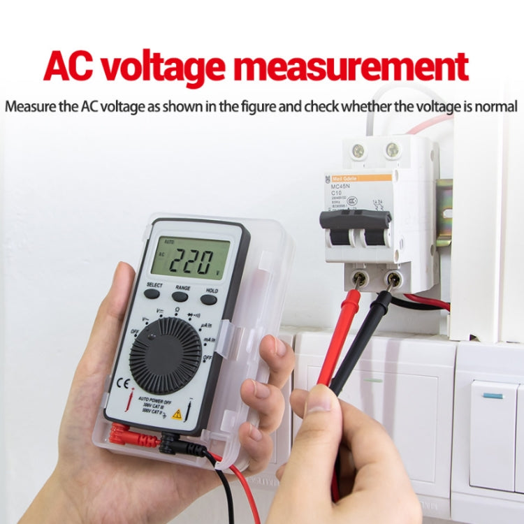 ANENG AN-101 Ultra-thin Mini Digital Display Voltage and Current Multimeter - Digital Multimeter by ANENG | Online Shopping UK | buy2fix