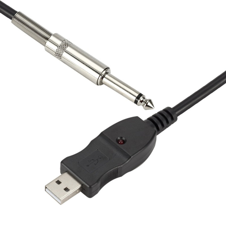 3M USB Noise-Free Straight-In Computer Guitar Connection Cable(Black) - Microphone Audio Cable & Connector by buy2fix | Online Shopping UK | buy2fix