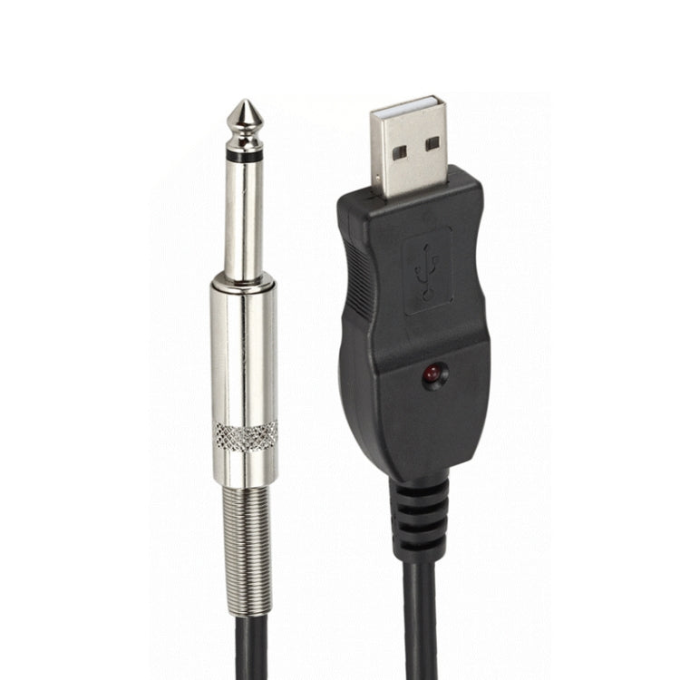 3M USB Noise-Free Straight-In Computer Guitar Connection Cable(Black) - Microphone Audio Cable & Connector by buy2fix | Online Shopping UK | buy2fix