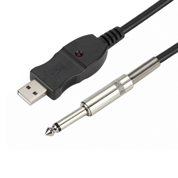 3M USB Noise-Free Straight-In Computer Guitar Connection Cable(Black) - Microphone Audio Cable & Connector by buy2fix | Online Shopping UK | buy2fix