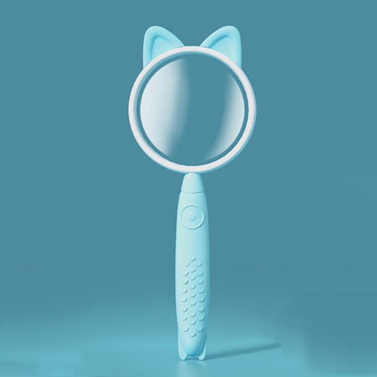 3x Magnifying Glass HD Cartoon Magnifying Glass Toy Gift For Children(Blue Kitten) - Hand Held Style by buy2fix | Online Shopping UK | buy2fix