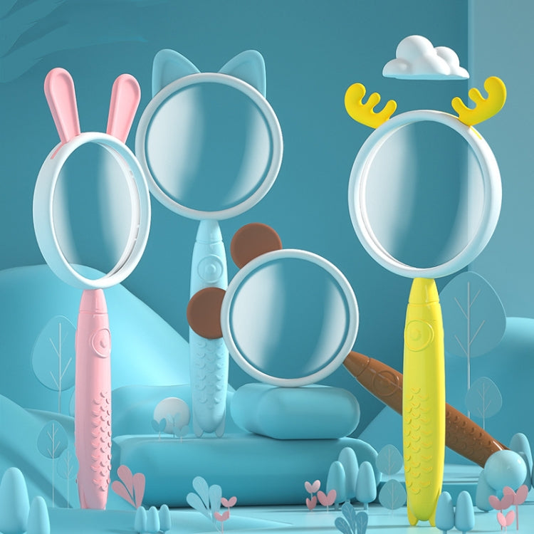 3x Magnifying Glass HD Cartoon Magnifying Glass Toy Gift For Children(Blue Kitten) - Hand Held Style by buy2fix | Online Shopping UK | buy2fix