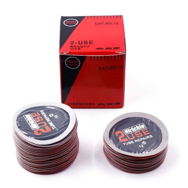 30 Tablets / Box Nirichie 60mm Round Car Tire Repair Patch Tire Repair Cold Patch Film - Tire Repair & Installation Tools by buy2fix | Online Shopping UK | buy2fix