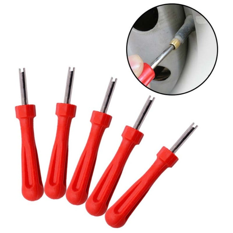 10 PCS Car Tire Electric Vehicle Valve Cap Bicycle Valve Core Switch, Style: Single Head Long - Hand Tool Sets by buy2fix | Online Shopping UK | buy2fix