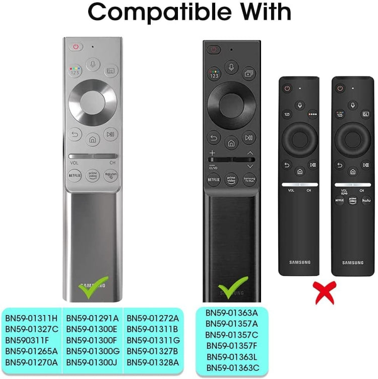TV Remote Control Silicone Cover for Samsung BN59 Series(Black) - Remote Control Covers by buy2fix | Online Shopping UK | buy2fix