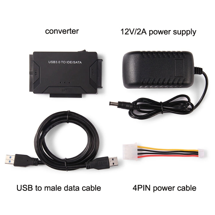 USB3.0 To SATA / IDE Easy Drive Cable External Hard Disk Adapter, Plug Specifications: EU Plug by buy2fix