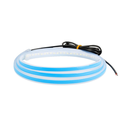 Car LED Streamer Decorative Hood Atmosphere Lights, Style: Monochrome Blue Light(1.8m) by buy2fix