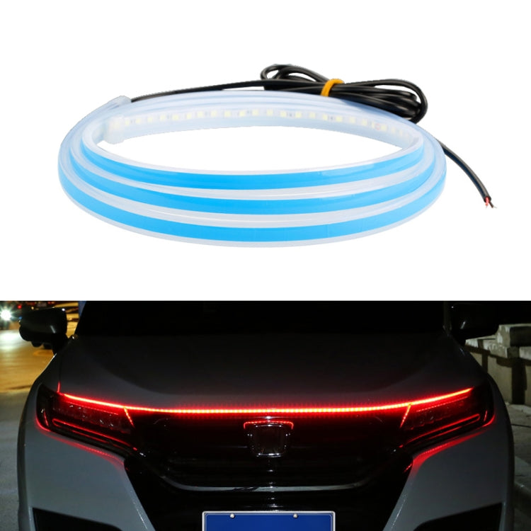 Car LED Streamer Decorative Hood Atmosphere Lights, Style: Monochrome Red Light(1.8m) - Decorative Lights by buy2fix | Online Shopping UK | buy2fix