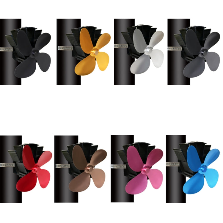 YL603 Thermodynamic Magnetless Wall Mounted Fireplace Fan(Black) - Fireplace Fan by buy2fix | Online Shopping UK | buy2fix