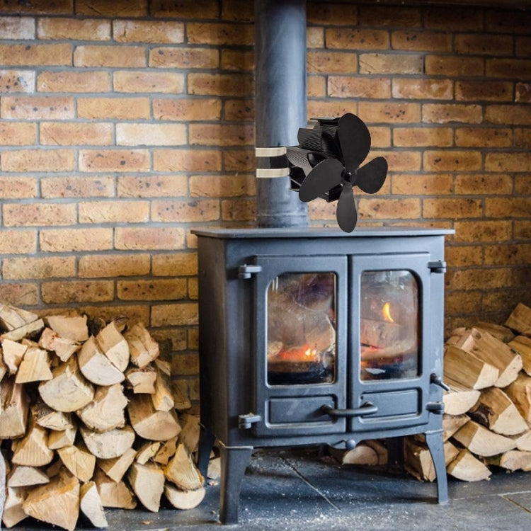 YL603 Thermodynamic Magnetless Wall Mounted Fireplace Fan(Red) by buy2fix