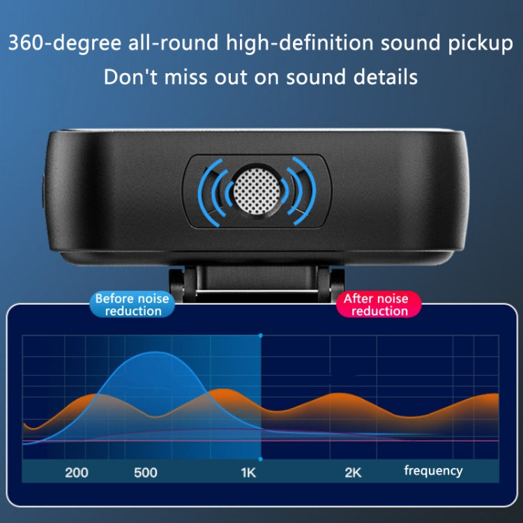 Outdoor Short Video Shooting Noise Reduction Radio Lavalier Microphone With Bluetooth - Microphone by buy2fix | Online Shopping UK | buy2fix