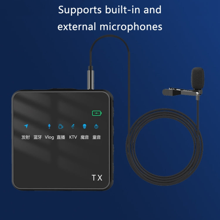 Outdoor Short Video Shooting Noise Reduction Radio Lavalier Microphone With Bluetooth - Microphone by buy2fix | Online Shopping UK | buy2fix