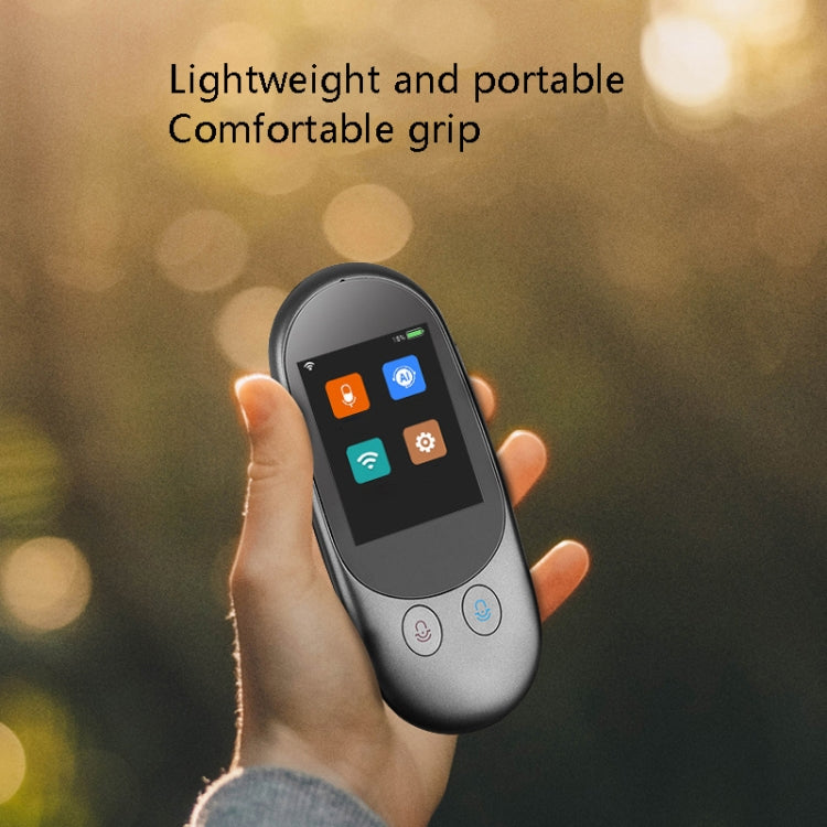Travel Simultaneous Translator Scanning Recording Intelligent Voice Translator(Black) - by buy2fix | Online Shopping UK | buy2fix