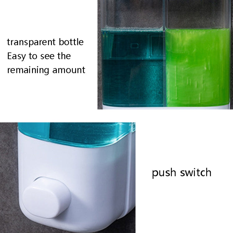 Hotel Bathroom Manual Soap Machine Wall Hanging Paste Transparent Soap, Specification: Single Head - Soap Dispenser by buy2fix | Online Shopping UK | buy2fix
