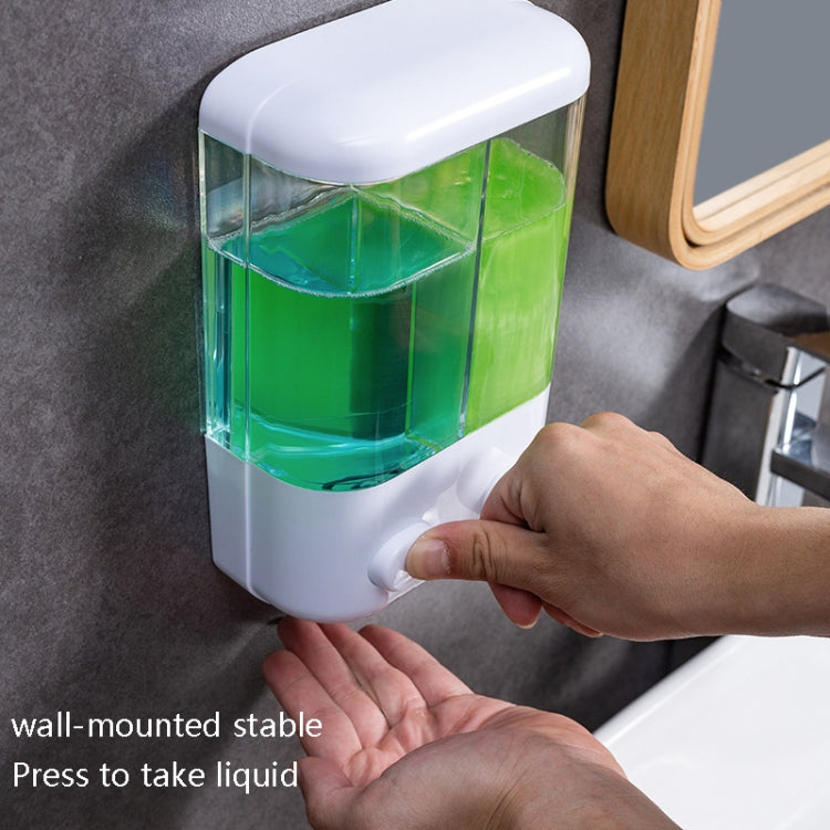Hotel Bathroom Manual Soap Machine Wall Hanging Paste Transparent Soap, Specification: Single Head - Soap Dispenser by buy2fix | Online Shopping UK | buy2fix