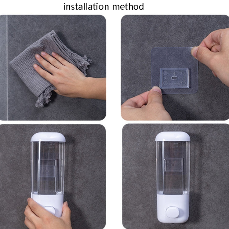 Hotel Bathroom Manual Soap Machine Wall Hanging Paste Transparent Soap, Specification: Single Head by buy2fix